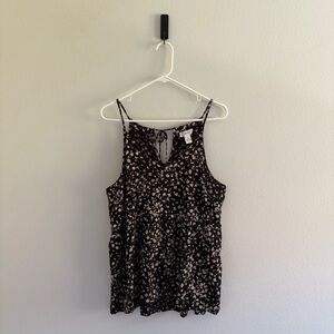 Japna • Floral Black and White Women's Top